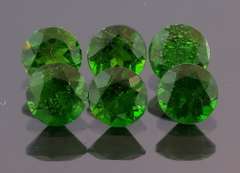 Rich forest green 3.30ct Chrome Diopside set