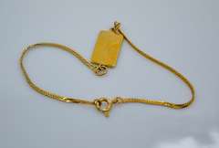 14KT Gold Filled Credit Reserve Plate Chain Bracelet