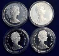 Lot of 4 Canada Proof 50 % Silver  Dollars