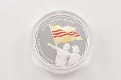 2010 Niue $2 Giay Thong-Hanh 1 T Oz Silver Proof Gold Gilded - Box/COA