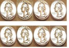 (8) Gem Proof Washington Quarters 1957-1964!