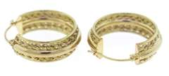 Stunning Hoop Rope Double Chain Earrings