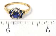 Regal Sapphire Ring in Yellow Gold