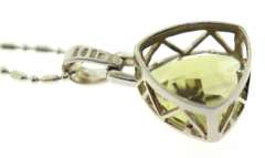 Italian Sterling Silver Peridot Necklace