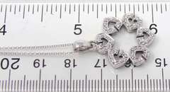 Dazzling Open Heart Diamond Accent Circle Necklace