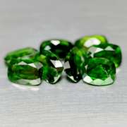 Rich forest green 10.20ct Chrome Diopside set