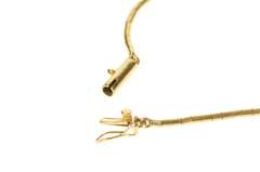 14K Yellow Gold Edwardian Diamond Pearl Scroll Pendant Necklace