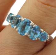 Sterling Silver Opal And Pink Saphires Ring