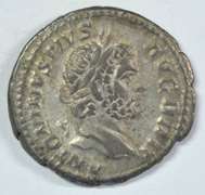 Sharp Roman Silver Denarius of Caracalla, 198-217 AD