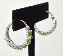 Sterling Silver Peridot Earrings