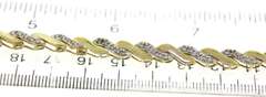 Powerful 2 tone Diamond Tennis Bracelet