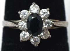 Sterling Silver CZ Cocktail Ring