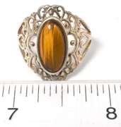 Sterling Silver  Cabochon  Cats Eye Ring