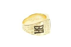 14K Yellow Gold 1973 Towson University Ornate Class Ring