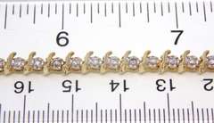 Popular Diamond Accent S Link Yellow Gold Bracelet