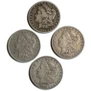 1880 S 1884 O 1889 O & 1891 O Morgan Dollars