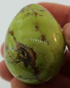 Beautiful 527ct green Opal and matrix egg