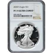 Certified Proof Silver Eagle 2020-S PF70 NGC
