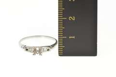 Platinum 1940's Diamond Classic Engagement Setting Ring