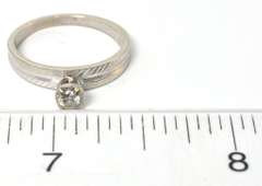 Nice Diamond Solitaire Ring in 14KT White Gold
