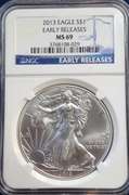 2013 NGC ER MS69 Silver Eagle