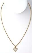 Sterling Silver Vermeil Heart Necklace