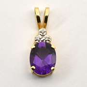 Bright Purple Amethyst Pendant