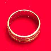 PLATINUM AND 18K GOLD DIAMOND WEDDING BAND