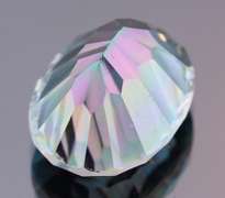 Rainbow color 19.37ct concave cut Mystic Quartz