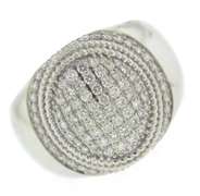 White Gold  Men's Diamond Ring