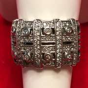 LADIES 14KT WHITE GOLD DIAMOND RING / BAND