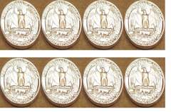(8) Gem Proof Washington Quarters 1957-1964!