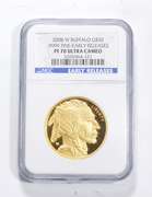 PF70 UCAM 2008-W $50 American Buffalo 1 Oz .999 Fine Gold Coin - NGC