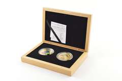 2006 Palau $5 Pacific Wildlife 25g .925 Silver Proof 2 Coin Set Box
