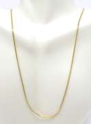 Simple Yellow Gold Snake Chain Necklace