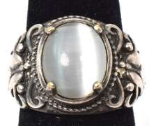 Vintage Sterling Silver Cabochon Ring