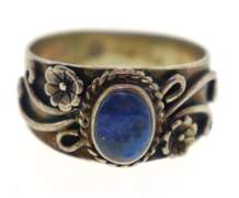 Sterling Silver Opal And Pink Saphires Ring