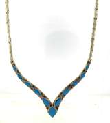 Sterling Silver Indian American Turquoise Necklace