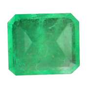 Vivid green .91ct transparent Colombian Emerald