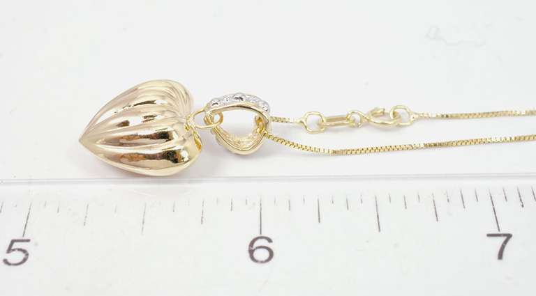 14KT Heart Pendant & Chain