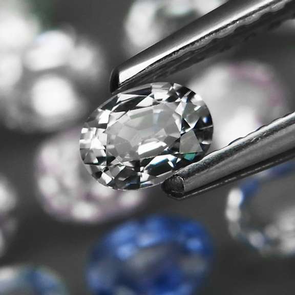 Heated only top blue 4.20ct Sapphire set