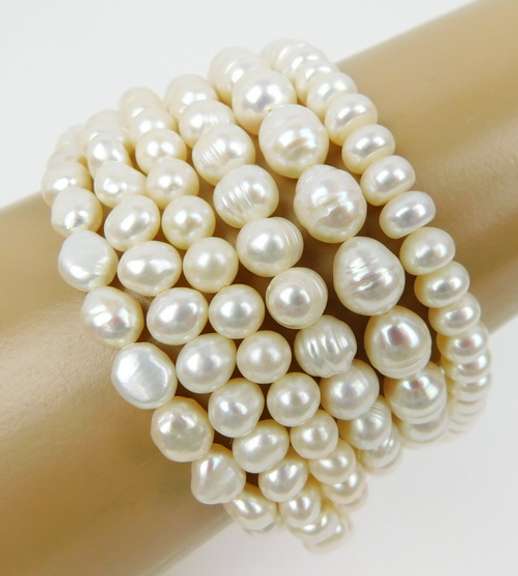6 Honora Freshwater Pearl Bracelets