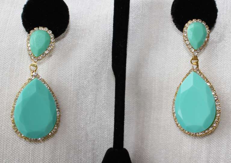 Good Luck Turquoise Color Fashion Earrings