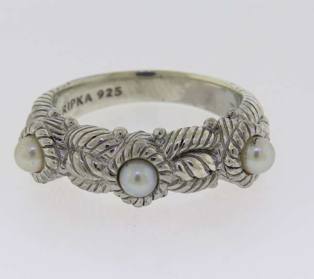 Judith Ripka Cultured Fresh water Pearl Ring