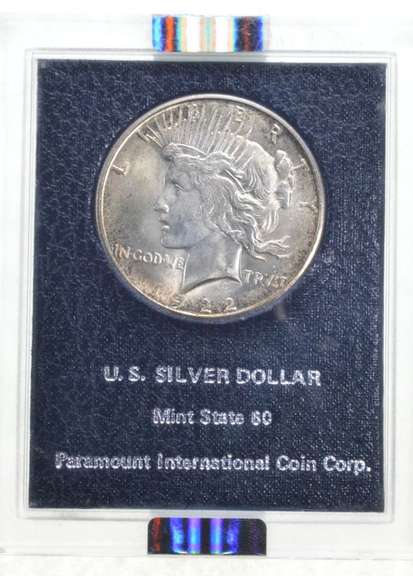 MS64 1922-S Peace Silver Dollar - Graded NGC Paramount