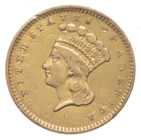 1856 $1 Indian Princess Head Gold Dollar