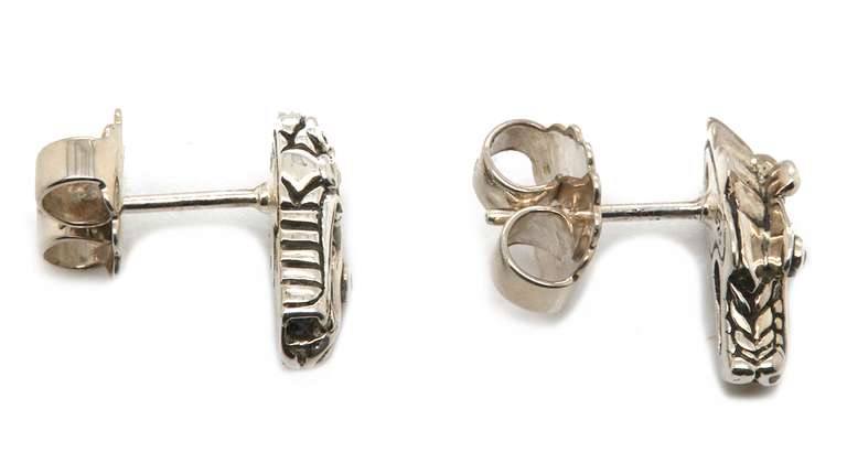 John Hardy Legends Naga Blue Sapphire Stud Earrings