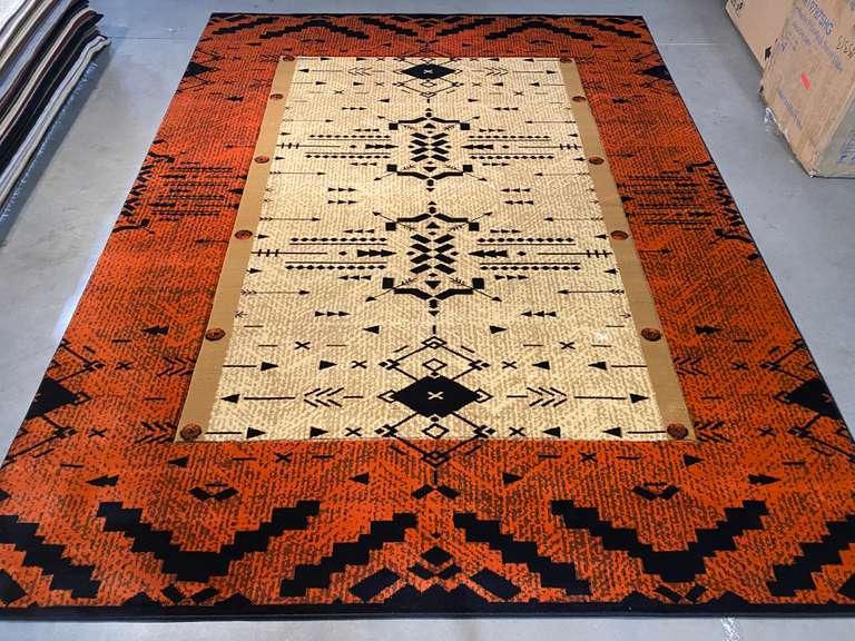 FASCINATING TRIBAL DESIGN RUG 8x11