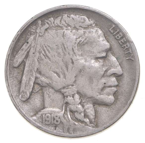 1918-D Indian Head Buffalo Nickel