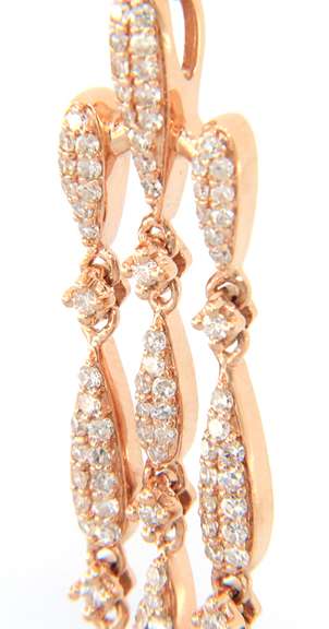 Masterpiece Pave Diamond Chandelier Dangle Pendant on Chain